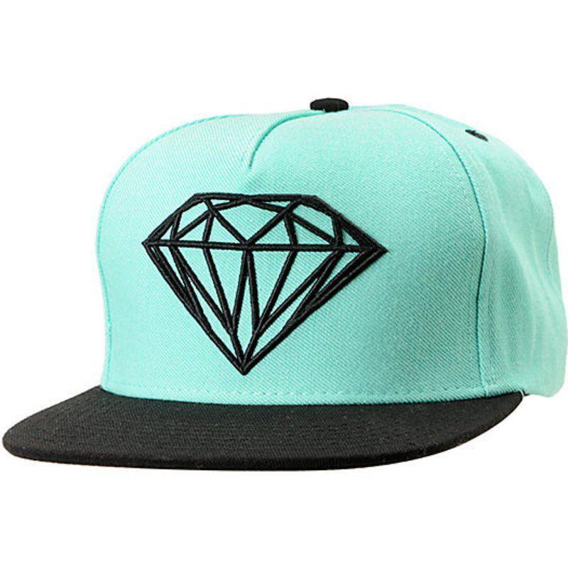 Large Diamond Logo - Diamond Flat Brim Large Diamond Logo SP17 Blue Snapback Cap: Shop ...