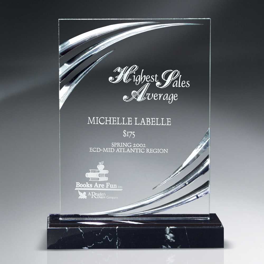 Large Diamond Logo - Promotional Large Diamond Carved Lucite Award on Marbles with Custom ...