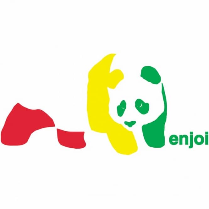 Enjoi Logo - Enjoi Skateboards Enjoi Rasta Panda Skateboard Sticker - ACCESSORIES ...