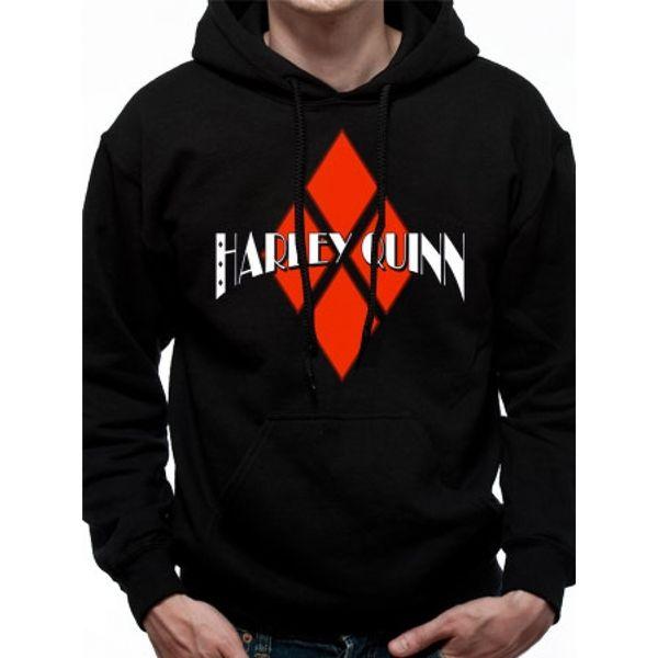 Large Diamond Logo - Harley Quinn - Diamond Logo Men's XX-Large T-Shirt - Black ...
