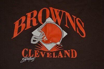 Large Diamond Logo - VINTAGE OG 90S Signatures Cleveland Browns Diamond Logo T Shirt ...