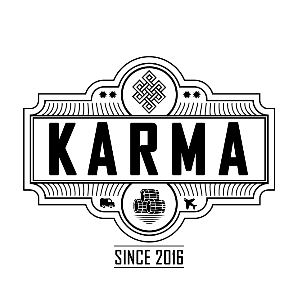 Karma Logo - Karma Black & White Logo PSD | Karma