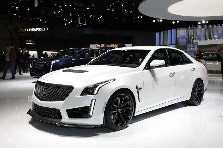 Black Cadillac V Logo - 3/4 avant cadillac CTS V black edition au salon de geneve 2017 ...