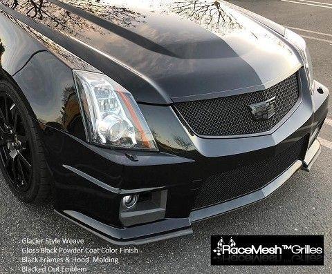 Black Cadillac V Logo - Cadillac CTS-V (2009-2015) Upper Grille & Lower Valance Grille ...