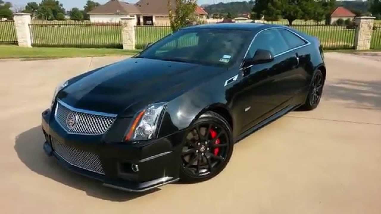 Black Cadillac V Logo - Black Diamond Pearlcoat 2013 Cadillac CTS V coupe 9k - YouTube