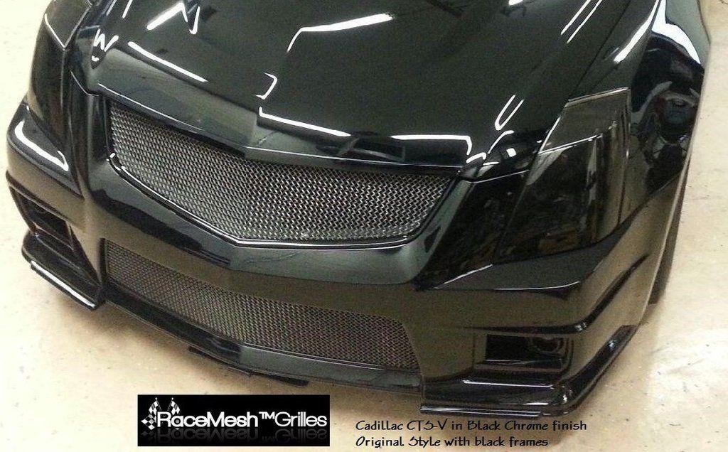 Black Cadillac V Logo - High quality Mesh Grilles for the V - Caddy Crest, V logo, Black ...