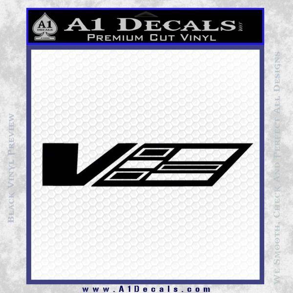 Black Cadillac V Logo - Cadillac CTS-V D1 Decal Sticker » A1 Decals