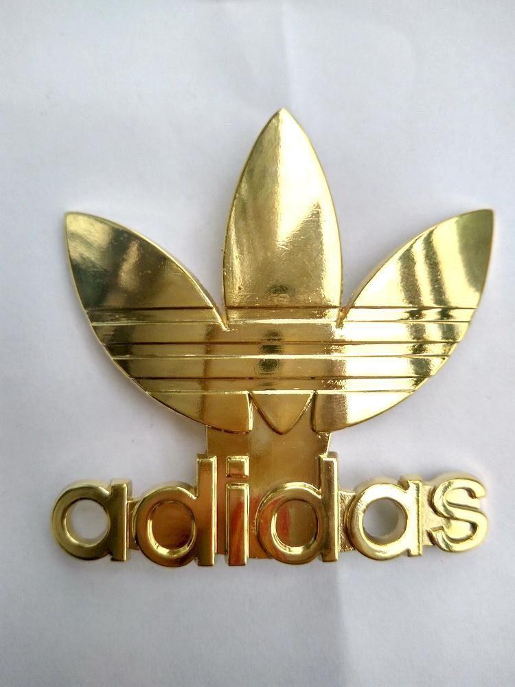 Gold Adidas Logo - Adidas Customized Metal Logos 10 pcs/lot Selling Separetely - Gold ...