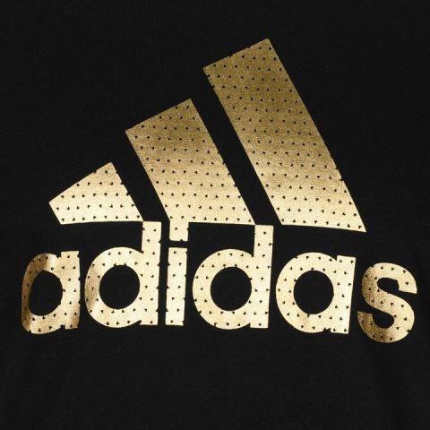 Gold Adidas Logo - Comfortable Adidas Men's Clothing - Black/Gold Adidas Foil Logo T ...