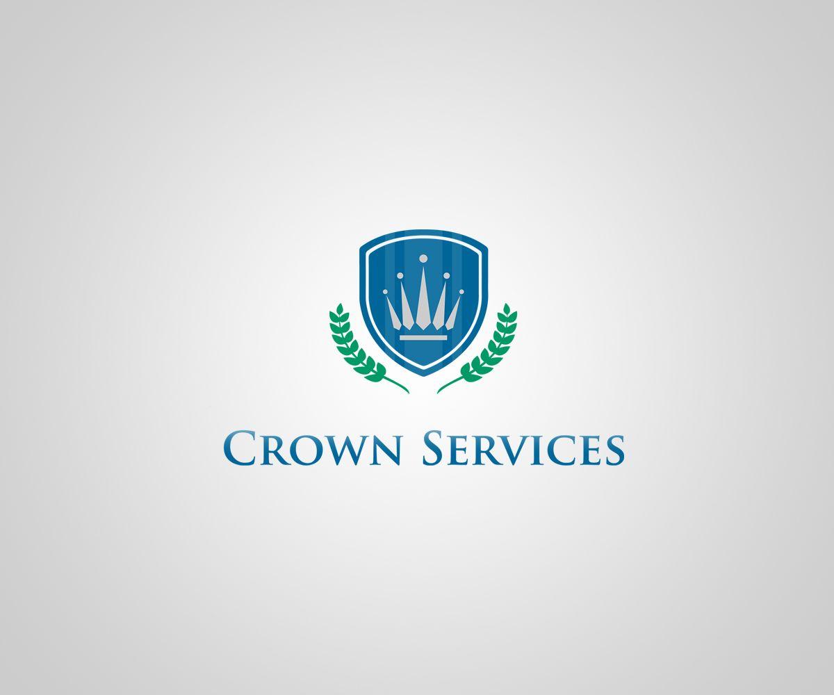 Blue Dot Crown Logo - Serious, Conservative, Professional Service Logo Design for Crown ...