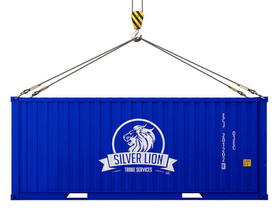 Rectangle with Silver Lion Logo - storage | Silver Lion Trade Services