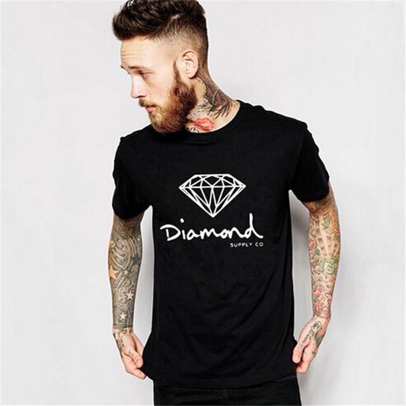 Cartoon Diamond Supply Co Logo - Diamond Supply Co Printed Mens T Shirts Fashion 2017 New Brand