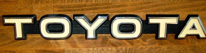 Old School Toyota Logo - WTS: Old School TOYOTA Emblem/TRD OR front Shocks | Tacoma World