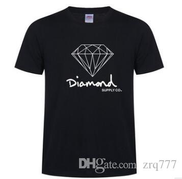 Cartoon Diamond Supply Co Logo - New Summer Cotton Mens T Shirts Fashion Short Sleeve Printed Diamond ...