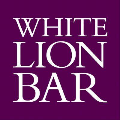 White Lion with Blue Square Logo - White Lion Bar