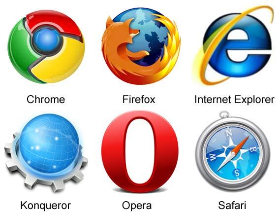 Internet Web Browser Logo - Why are all browser logos and icons round (and blue)?