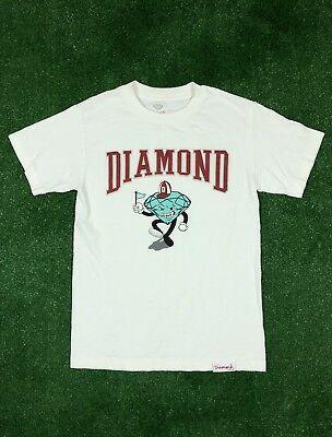 Cartoon Diamond Supply Co Logo - DIAMOND SUPPLY CO Circumference T Shirt Streetwear White $16.14