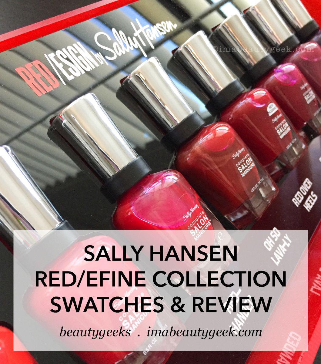 The Sally Hansen Logo - SALLY HANSEN RED ESIGN COLLECTION SWATCHES & REVIEW
