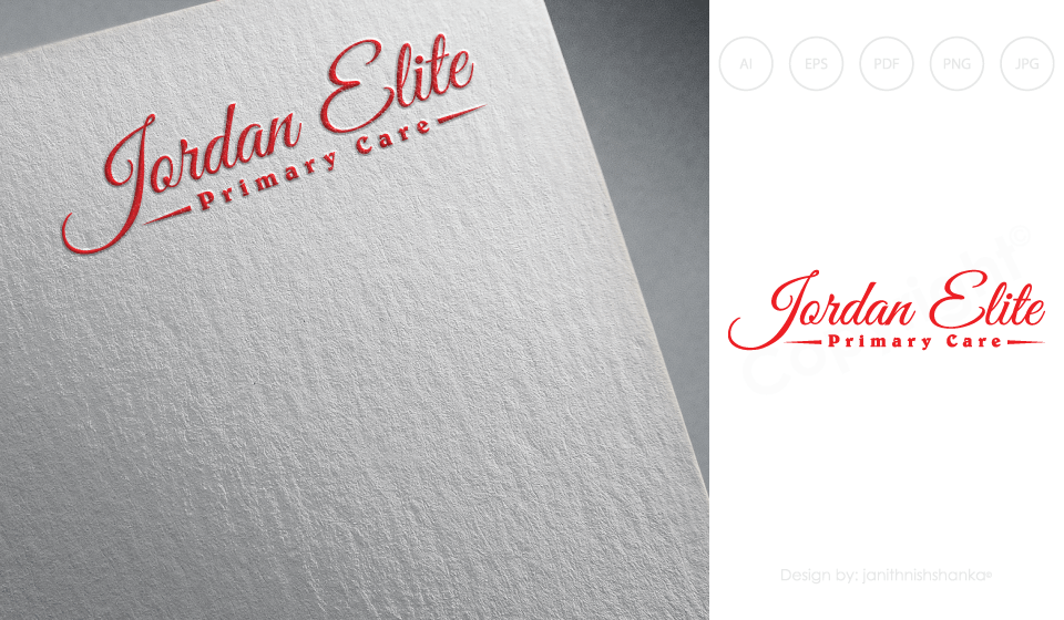 N Jordan Logo - Elegant, Traditional, Medical Logo Design for Jordan Elite Primary ...