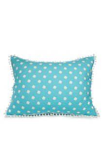 Blue Dot Crown Logo - Crown & Ivy™ Melody Dot Sham | belk