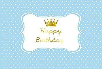 Blue Dot Crown Logo - Amazon.com : Laeacco Happy Birthday Photography Background 7x5ft ...