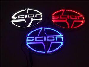 Scion Car Logo - Waterproof 5D LED Car Logo Light Auto Badge Rear Emblems Running