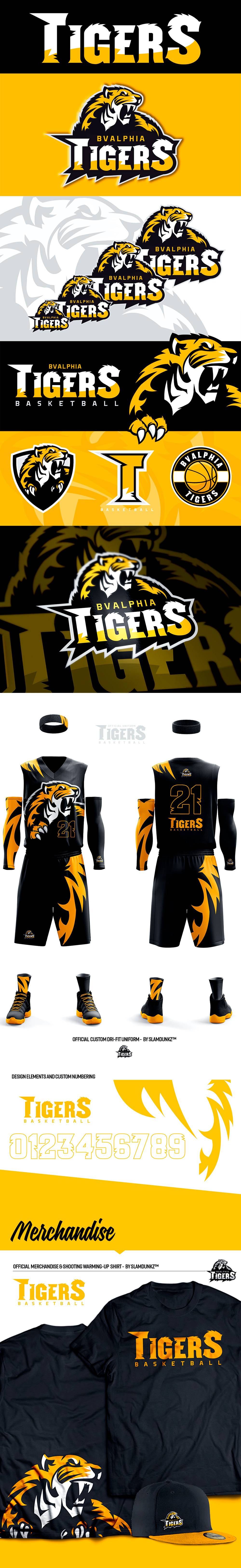Tiger Basketball Logo - 30+ Awesome Basketball Team Logo and Identity Designs