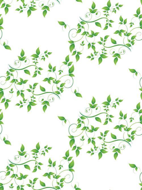 Elegant Green Leaf Logo - Elegant green leaves seamless pattern vector free | Free download