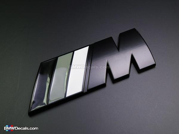 White BMW M Logo - BMW M Emblem Black Gray