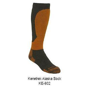 Black and Orange Alaska Logo - Kenetrek Super Heavy Weight Alaska Sock, Black Orange, Over The Calf