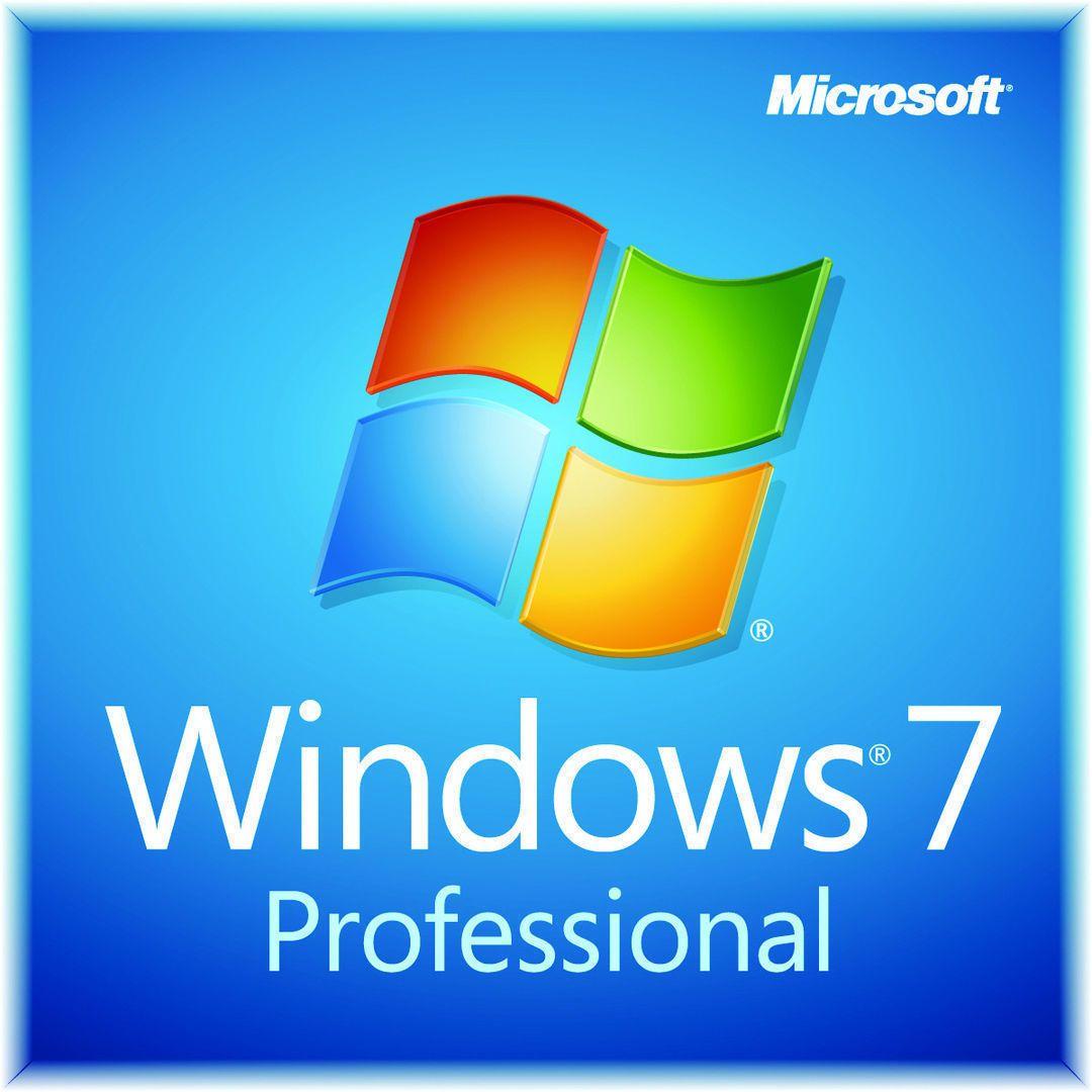 Windows 7 Professional Logo - Microsoft Windows 7 Professional Pro 32 64 Full Version Sp1 Product ...