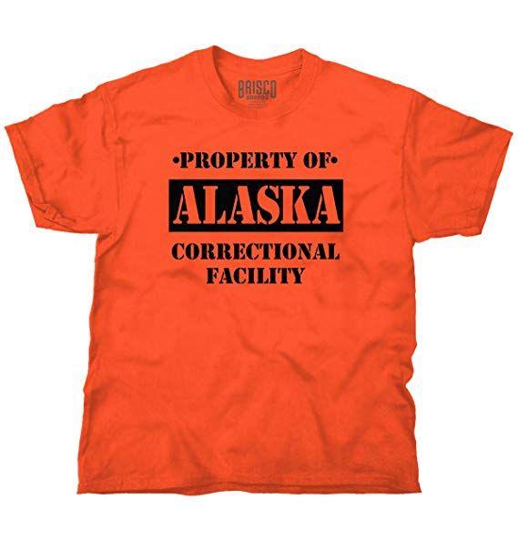 Black and Orange Alaska Logo - Property of Alaska Prision The New Black Novelty Cool