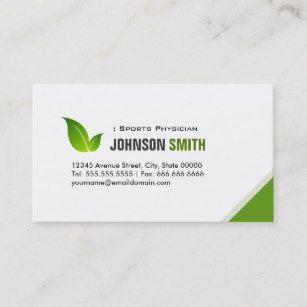 Elegant Green Leaf Logo - Green Leaf Business Cards | Zazzle AU