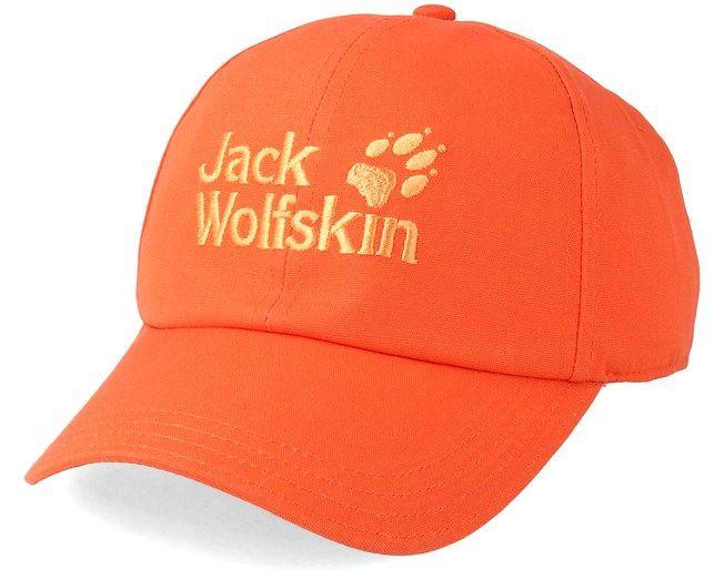 Orange Jack Logo - Baseball Cap Mango Orange Adjustable - Jack Wolfskin caps | Hatstore ...