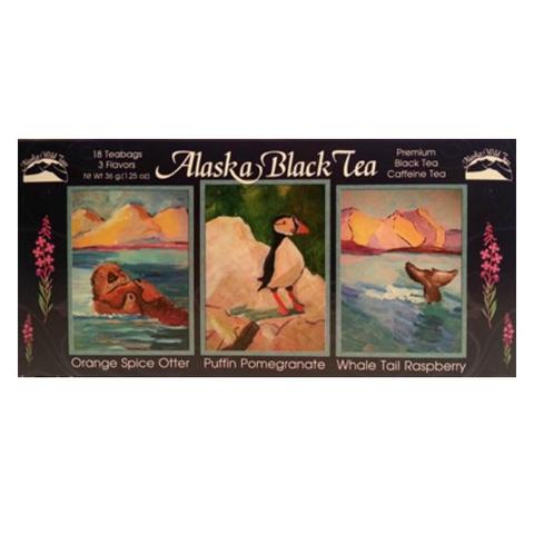 Black and Orange Alaska Logo - Alaskan Black Coastal Tea Sampler – The Bear's Lair