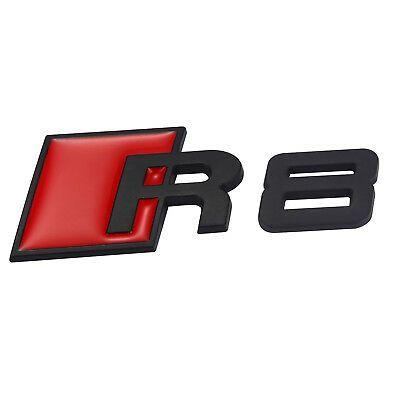 Audi R8 Logo - AUDI R8 LOGO Custom Black Edition Badge Emblem for Rear Boot ...