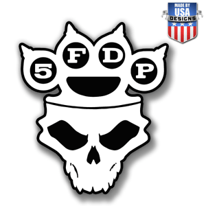 Five Finger Death Punch Logo - Five Finger Death Punch logo Sticker Decal Phone laptop Car Window ...