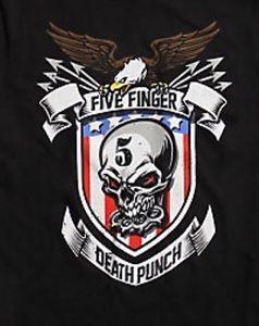 Five Finger Death Punch Logo - NWT SMALL Five Finger Death Punch Shirt Flag Eagle Shield Skull