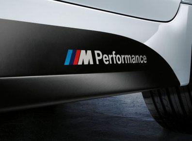 White BMW M Logo - Bmw M Performance Decal Logo Sticker 2 Pcs White Text in Portmarnock ...