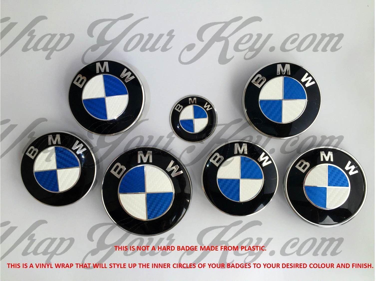 White with Blue M Logo - WHITE & BLUE CARBON FIBER BMW ALL Badge Emblem Overlay @ FITS ALL ...