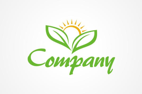 Plant Logo - Free Logo: Sunrise Plant Logo