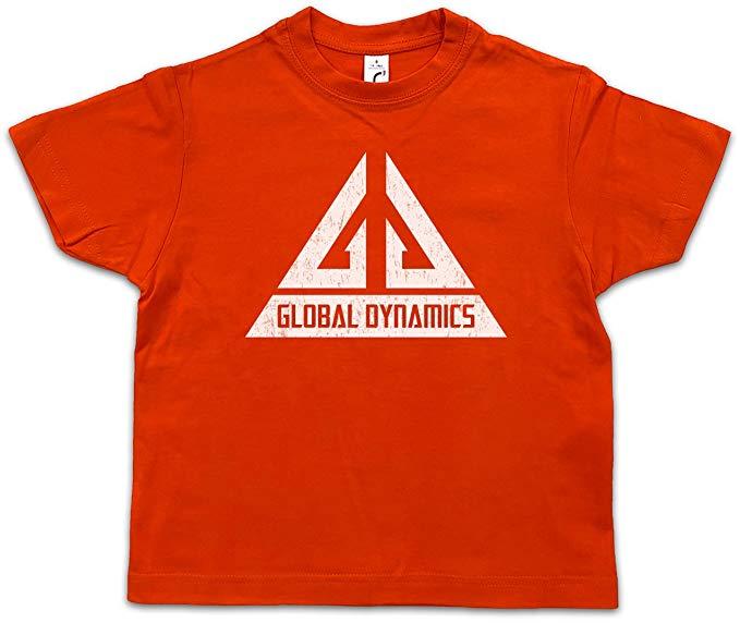 Orange Jack Logo - Amazon.com: Vintage Global Dynamics GD Logo Kids Boys Children T ...