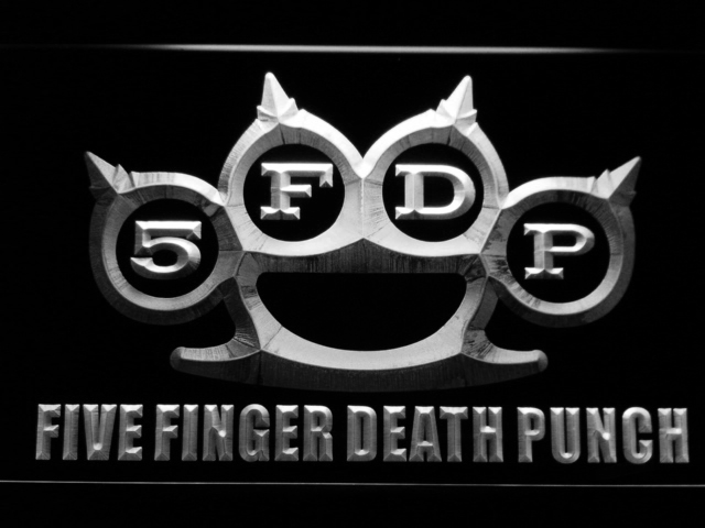 Five Finger Death Punch Logo - Five Finger Death Punch LED Neon Sign