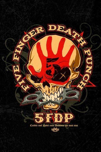 Five Finger Death Punch Logo - five finger death punch Poster Canvas Posters 27x40cm Home Docor ...