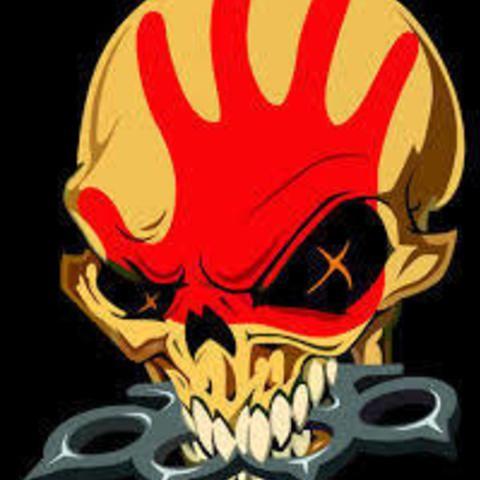 Five Finger Death Punch Logo - Free 3D printer model Five Finger Death Punch Skull and Brass