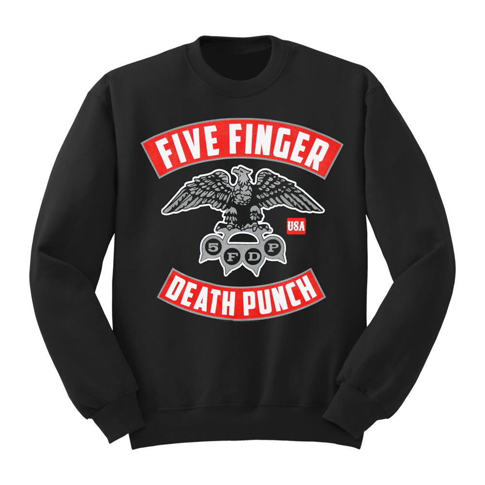 Five Finger Death Punch Logo - Eagle Knuckle Sweatshirt – Five Finger Death Punch
