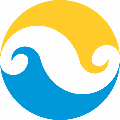 Sun and Wave Logo - Infinity, logo, summer, sun, tourism, water, wave icon