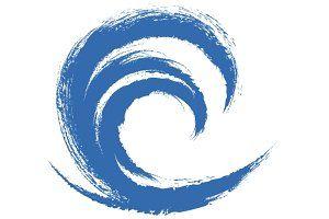 Circle Wave Logo - Circle logo Photos, Graphics, Fonts, Themes, Templates ~ Creative Market