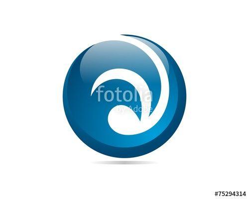 Circle Wave Logo - Circle Wave Logo Stock Image And Royalty Free Vector Files