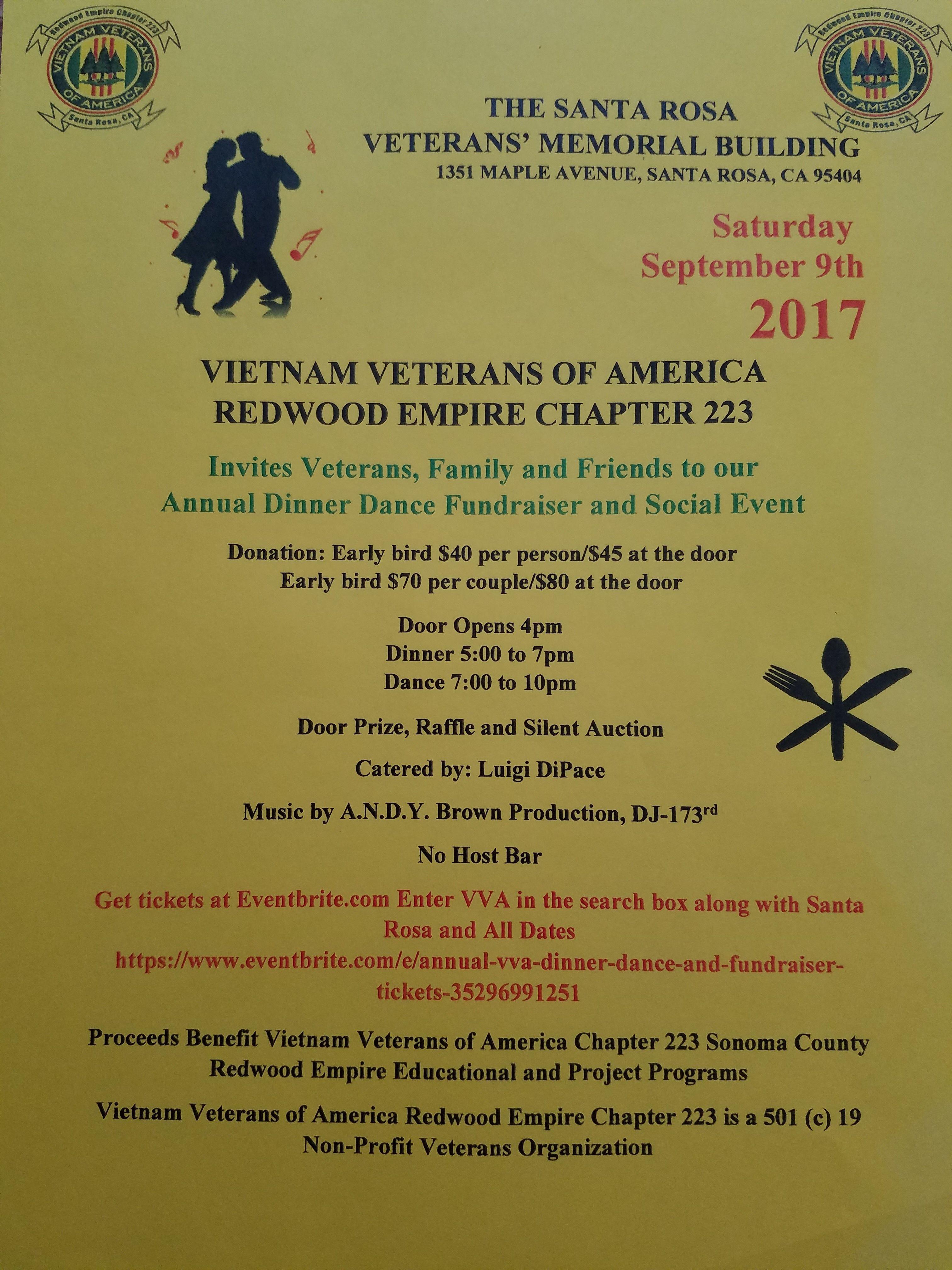 VVA Friends Logo - Vietnam Veterans of America - Redwood Empire Chapter 223 Fundraising ...